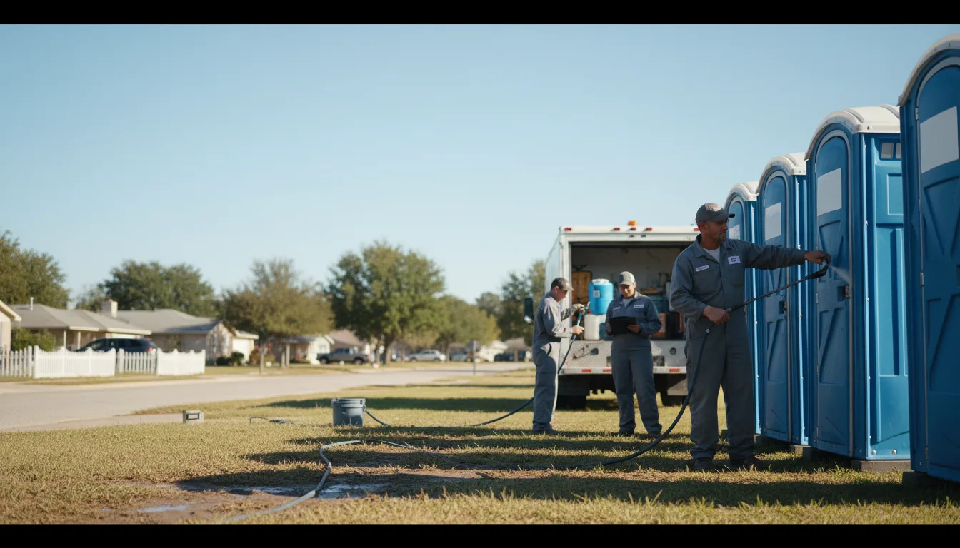 Long-Term Portable Toilet Rental in Flatwoods, LA near me